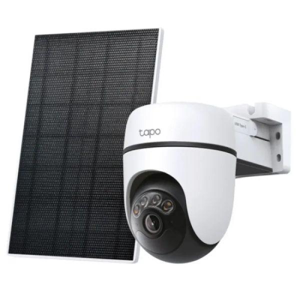 Solar-Powered Pan/Tilt Security Camera Kit SPEC:3K 5MP (2880×1620), 2.4 GHz, 6700mAh rechargeable lithium-ion battery