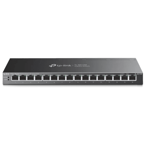 Switch TP-LINK Gigabit TL-SG116P, 16 porturi, PoE