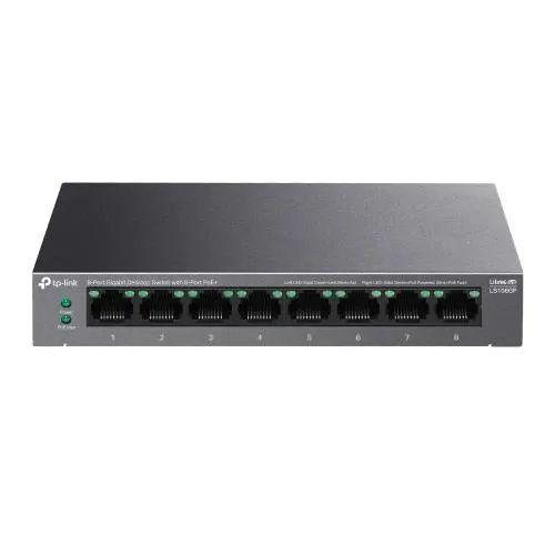 Switch TP-LINK LS108GP, Gigabit, 8 porturi, PoE