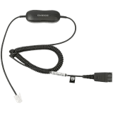 JABRA Smart Cord, QD to RJ10, coiled, 0,7 - 2 meters, with 8-position switch configurator, for STD Headsets