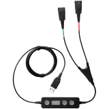 JABRA Link 265 USB with 2 QD Training cable with mute option