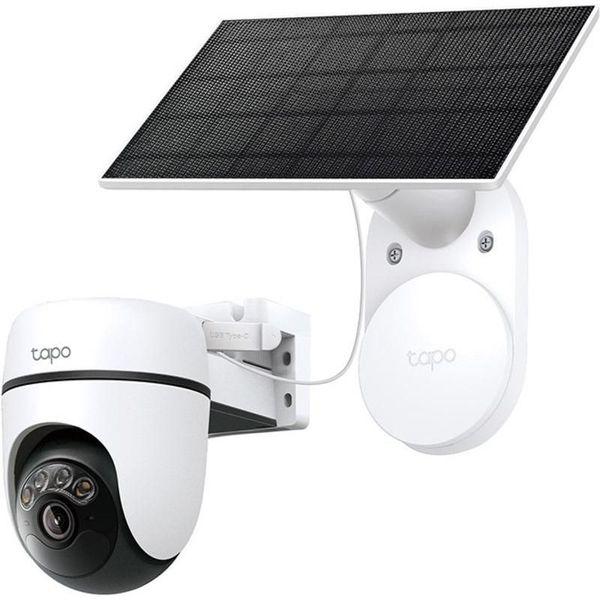 Solar-Powered Pan/Tilt Security Camera Kit SPEC:2K 3MP(2304×1296), 2.4 GHz, 6700mAh rechargeable lithium-ion battery