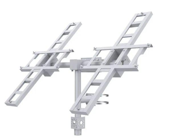 Suport dublu pentru panouri solare 2x VIGI 90W, din otel galvanizat, unghi de reglare manual: 5°~55°